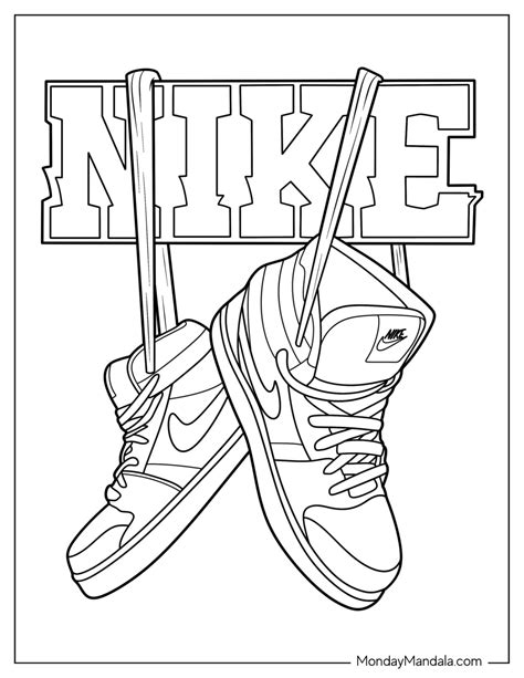 kleurplaat nike|Nike Coloring Pages (Free PDF Printables) .